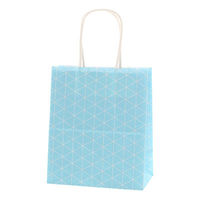 【ケース販売】HEIKO 紙袋 25チャームバッグ 21-12 スクエア ブルー 003266722  1ケース(50枚入×6袋)（直送品）