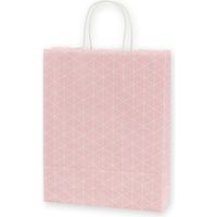 【ケース販売】HEIKO 紙袋 25チャームバッグ MS1 スクエア ピンク 003276711  1ケース(50枚入×4袋)（直送品）