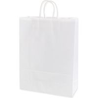 シモジマ 25チャームバッグ KA E晒白無地 003280420 1セット(1束(50枚)×4)