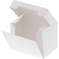 シモジマ サイドオープンケーキ箱 1号 白 ポケット付 004260000 1セット(1束(10枚)×30)