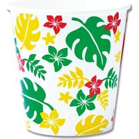 シモジマ HEIKO H紙コップ NハワイアンG/Y400 004535062 1セット(50個入×20袋 合計1000個)（直送品）
