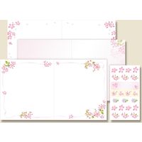 日本ホールマーク 色紙寄せ書きサクラとリボン　1セット 004883610 1セット×3セット（直送品）