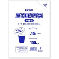 HEIKO 室内用ポリ袋　１０Ｌ　半透明　100枚／袋 006602710 100枚／袋×20袋（直送品）