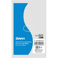 【ケース販売】SWAN LD規格ポリ袋 ポリエチレン袋 No.201 紐なし 006616121 1ケース(100枚入×20袋)（直送品）