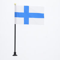 Ｎ　ミニフラッグ　フィンランド　1枚／パック 007272743 1枚／パック×10パック（直送品）