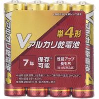 ＬＲ０３ＶＮ４Ｓ　Ｖアルカリ電池　単４／４Ｓ　1パック 007596404 1パック×48パック（直送品）