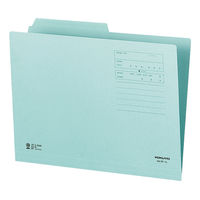 コクヨ 1/2カットフォルダー(カラー) A4 第1見出し A4-2F-1B 1セット(100冊)