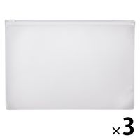 無印良品 ＥＶＡケース ファスナー付 Ａ５ 1セット（1個×3） 良品計画