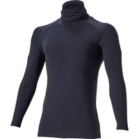 HOOH オーバーネックホットインナー 488-20 ブラック L 村上被服 1セット（2着入）（直送品）