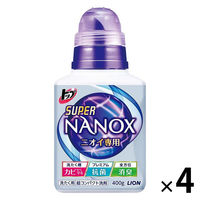 【アウトレット】ライオン トップスーパーNANOXニオイ専用本体400g 105746 1セット（4個:1個×4）