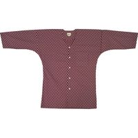 東京江戸一 鯉口シャツ 網代えんじ