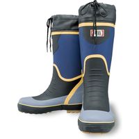 おたふく手袋 JW-740 ネイビー 安全カラーブーツ 24.0 1足（直送品）