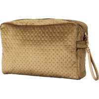 スパイス enrich ベロアラージスクエアポーチ ストラップ付き ステッチ キャメル SCLK2933CA 1個（直送品）