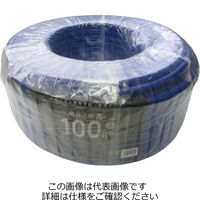 カクイチ 散水ホース 耐圧 防藻 ブルー 内径15mm 100M 892931 1セット(1本)（直送品）