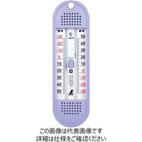 シンワ測定 最高最低温度計 ワンタッチ式 パープル Dー11 72701 1個（直送品）