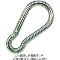 水本機械製作所 水本 ステンレス スナップフックBW型 線径8mm 長さ80mm (1個入) B-2807 1個 204-7207（直送品）