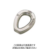 水本機械製作所 水本 ステンレス シンブル 使用ロープ径16mm A-1049 1個 195-1907（直送品）