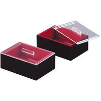 KMA 試食BOX Aエンビ 赤黒2台入 021-SN43_413-2 1セット（2台入）（直送品）