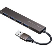 サンワサプライ USB3.2 Gen1 4ポート スリムハブ USB-3H423S 1個（直送品）