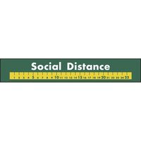 ササガワ フロアシール Social Distance 深緑地 32-1041 1枚袋入（取寄品）