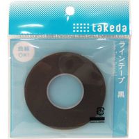 TTC ラインテープ 3.0mm 黒 25-1650 1セット（5個）（直送品）