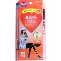 トレイン 女の欲望 裏起毛パイル腹巻タイツ 220デニール ブラック M-Lサイズ　1枚入×5セット（直送品）