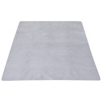 不二貿易 洗えるラグ ライトグレイ
