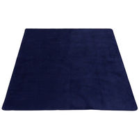 不二貿易 洗えるラグ ネイビー 1400×2000mm ネイビーブルー 37512（直送品）