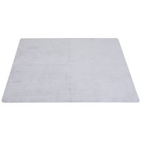 不二貿易 洗えるラグ ライトグレイ 1850×1850mm ライトグレー 37515（直送品）