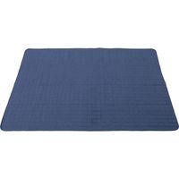 不二貿易 キルトラグ ネイビー 1300×1850mm ネイビーブルー 37532（直送品）