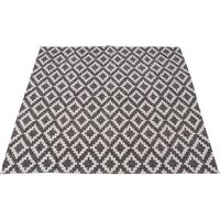 不二貿易 コットン アクセントラグ ブラック 1850×1850mm ブラック 37539（直送品）