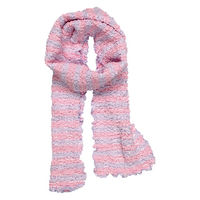 【アウトレット】布ふスフレ ポンポン マフラー（PK） 0074108800 1枚 丸眞 タオルマフラー