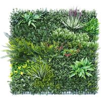 みはし フェイクウォールグリーン　壁掛け・フェンス飾り　ツゲ　100×100cm NIG201 1個（直送品）