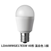 パナソニック LED電球広配光タイプE17口金40W相当温白色 LDA4WWGE17ESW 1個