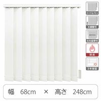 TOSO 【1cm単位】 プロ仕様 縦型ブラインド 幅680×高さ2480mm ホワイト tf6441-68x248rr 1台（直送品）