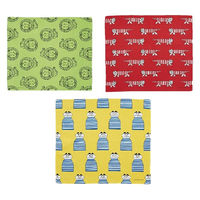 【アウトレット】リサラーソン サイドシリーズ ハンカチ 8905001000/8905001400/8905001500 1セット（3枚：3柄×各1枚