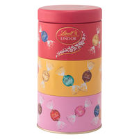 Lindt（リンツ） リンドール アソート缶 16個入り 1箱 六甲バター チョコレート 輸入菓子 ギフト バレンタイン