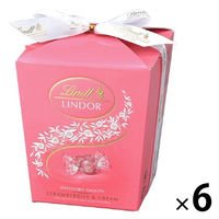 Lindt（リンツ） リンドール ストロベリーBOX 6個入り 6個 六甲バター 輸入チョコレート バレンタイン ギフト