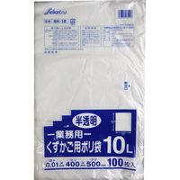 セイケツネットワーク 業務用 くずかご用ポリ袋 半透明 10L 0.01×400