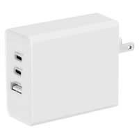 USB充電器 65W急速充電アダプター/PD対応/USB-C×2、USB-A×1/VV-PD65C2A1-Gan 1個Vodaview