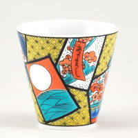 青郊 【九谷焼】縁起ちょこ 花かるた KSO-05-8p 8個（直送品）