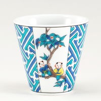 青郊 【九谷焼】縁起ちょこ 紗綾形唐子 KSO-06-16p 16個（直送品）