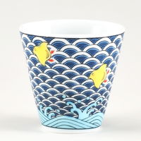 青郊 【九谷焼】縁起ちょこ 千鳥 KSO-22-8p 8個（直送品）