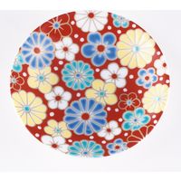 青郊 【九谷焼】縁起豆皿コレクション 吉祥 梅菊模様 KSO-313-2p
