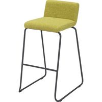 藤沢工業 FRENZ LDPシリーズ ハイスツール イエローグリーン×ブラック LDP-H2-BK 1セット(2脚入)（取寄品）