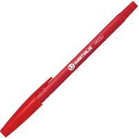 ジョインテックス ラバーボールペン 赤10本 H022J-RD-10　1箱（直送品）