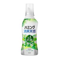 ハミング消臭実感 リフレッシュグリーンの香り 本体 510mL 1個 柔軟剤 花王