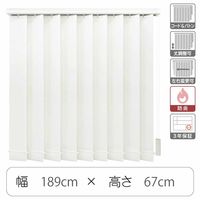 TOSO 【1cm単位】 プロ仕様 縦型ブラインド 幅1890×高さ670mm ホワイト tf6441-189x67rr 1台（直送品）