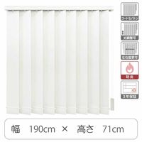 TOSO 【1cm単位】 プロ仕様 縦型ブラインド 幅1900×高さ710mm ホワイト tf6441-190x71rr 1台（直送品）