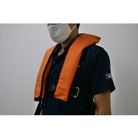 日本救命器具 膨張式救命胴衣　NQV-Atｎ型　橙 6300004701 1着（直送品）